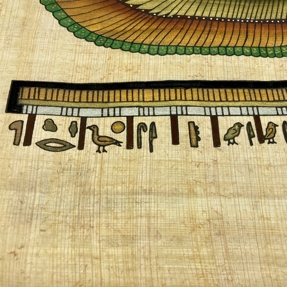 Vintage Egyptian papyrus Goddess Isis - Picture 2 of 4